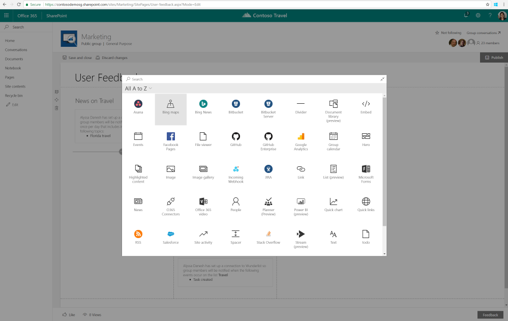 SharePoint 2019 web parts