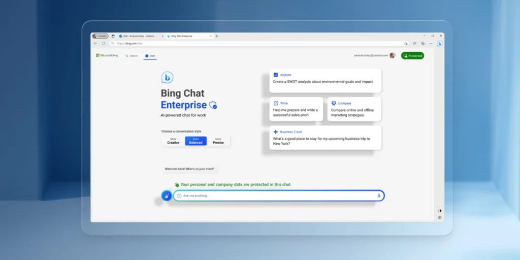 Microsoft bing chat enterprise