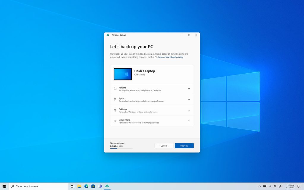 Windows 11 Backup