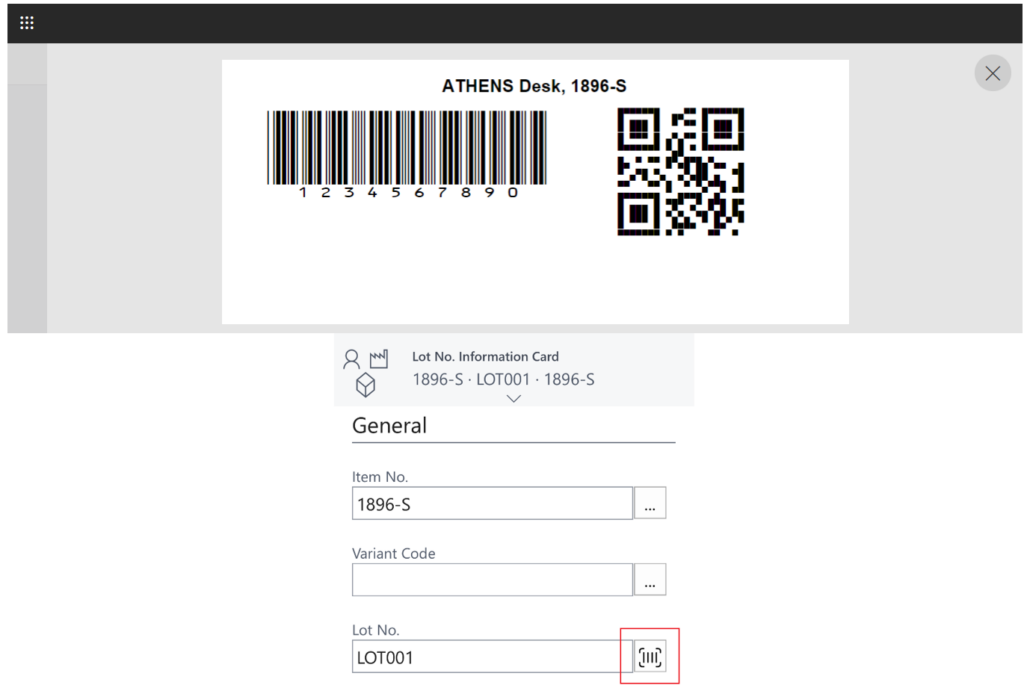 nieuw in business central - Printlabels