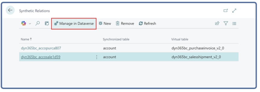 Business Central 2024 Release Wave 1 - New Synthetic Relation vervolg 2